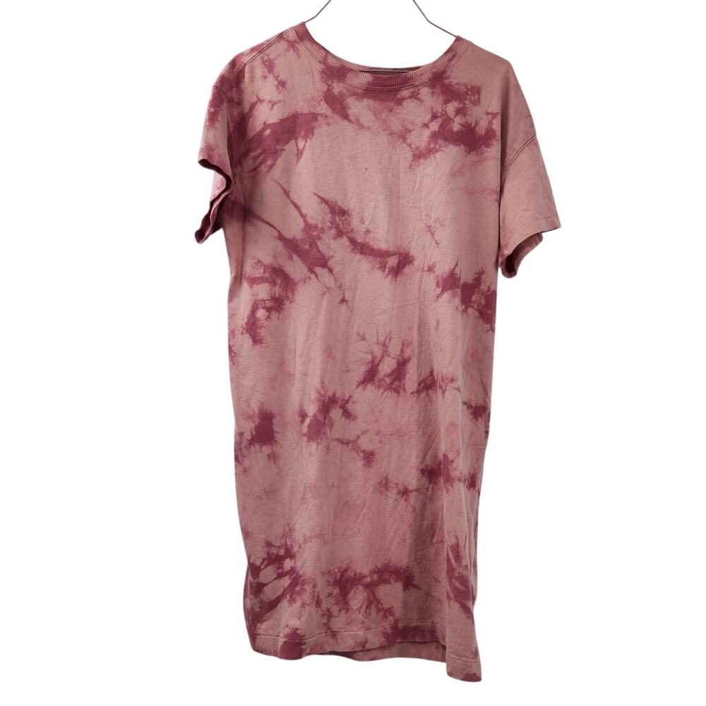 Old Navy Pink Short Sleeve Tie Dye Dress Womens Size Small S